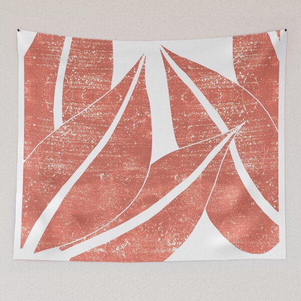 Item preview, Terracotta Leaf - Terracotta Abstract Print - Modern, Minimal, Contemporary Abstract - Burnt Orange designed and sold by Studio Grafiikka.