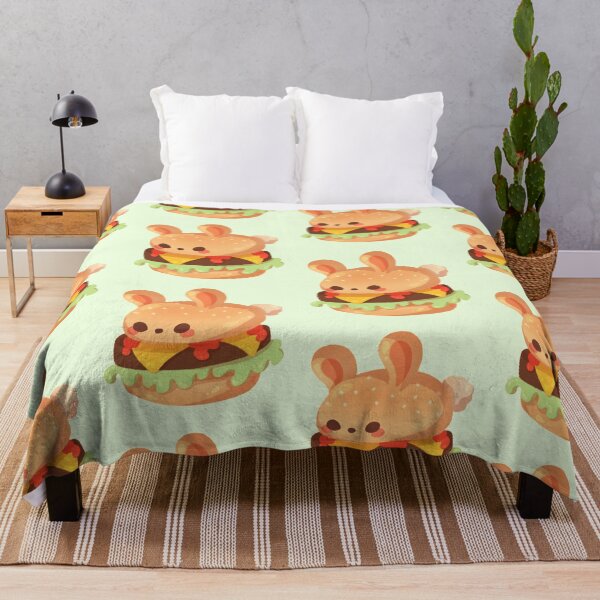 Burger Bun Throw Blanket