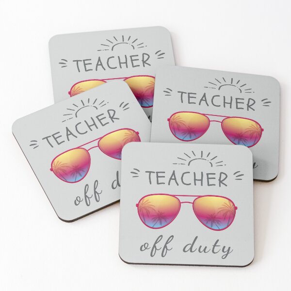Item preview, Teacher Off Duty designed and sold by Cute and Funny Animal Art Designs.