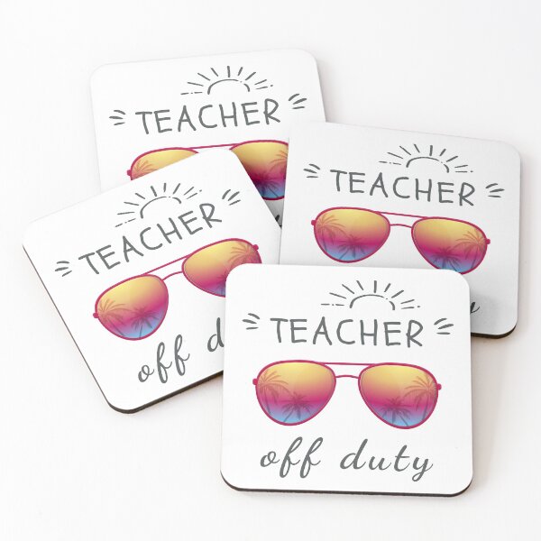 Item preview, Teacher Off Duty designed and sold by Cute and Funny Animal Art Designs.