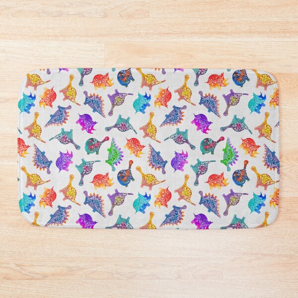 Item preview, colourful dinosaurs in watercolor - by Escarlata Fuster designed and sold by escarlatafuster.