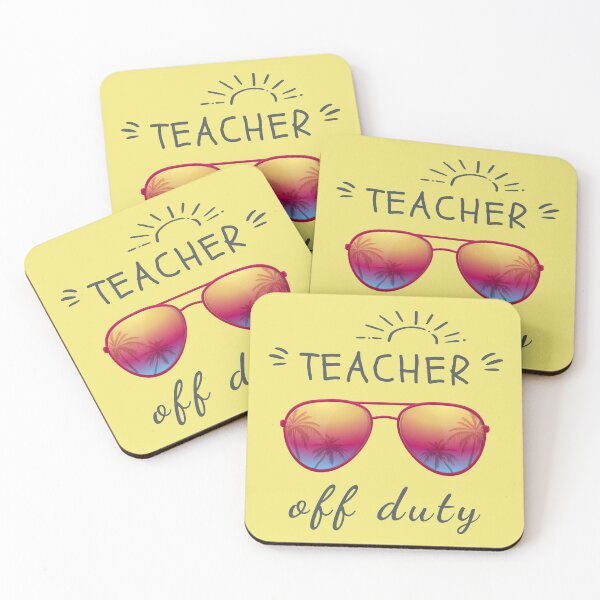 Item preview, Teacher Off Duty designed and sold by Cute and Funny Animal Art Designs.