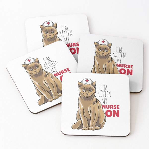 Item preview, Nursing Cat Doctor - I'm Kitten My Nurse On designed and sold by Cute and Funny Animal Art Designs.