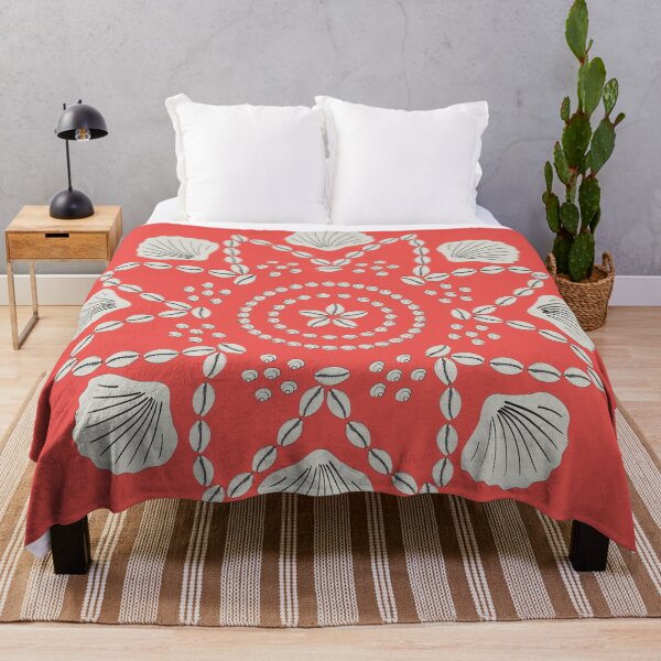 Item preview, Beach Shell Mandala with coral background designed and sold by The-Goods.