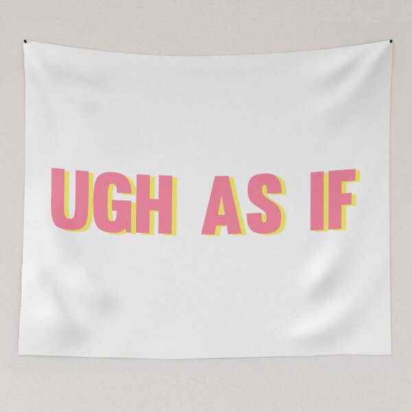 Item preview, ugh as if - pink and yellow designed and sold by synthesizer.
