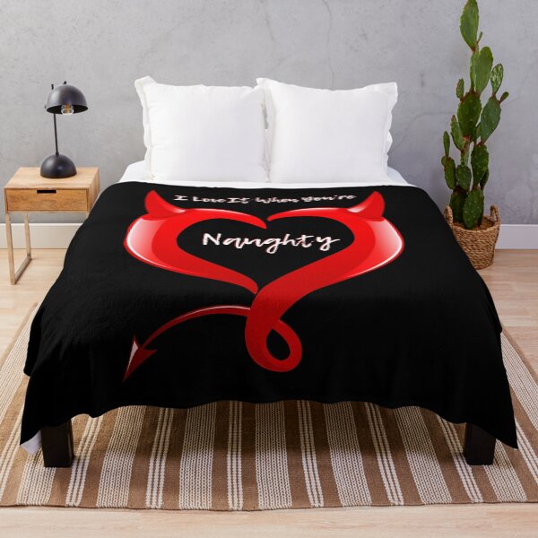 Item preview, I Love It When You're Naughty. Black. Fun Quote. WallsOfFame designed and sold by WallsOfFameAust.