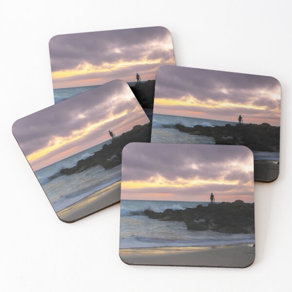 Moore River Rocks at Sunset - Western Australia Coasters (Set of 4)