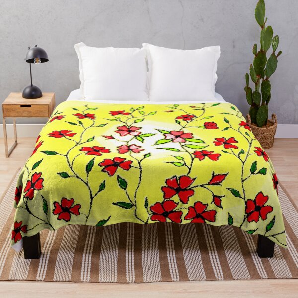 Item preview, Red Blooms on a Sunshiny Day designed and sold by Linda Callaghan.