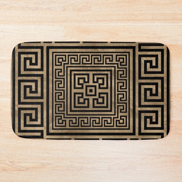 Item preview, Adorno de llave griega - Meandro griego - Negro sobre oro designed and sold by k9printart.