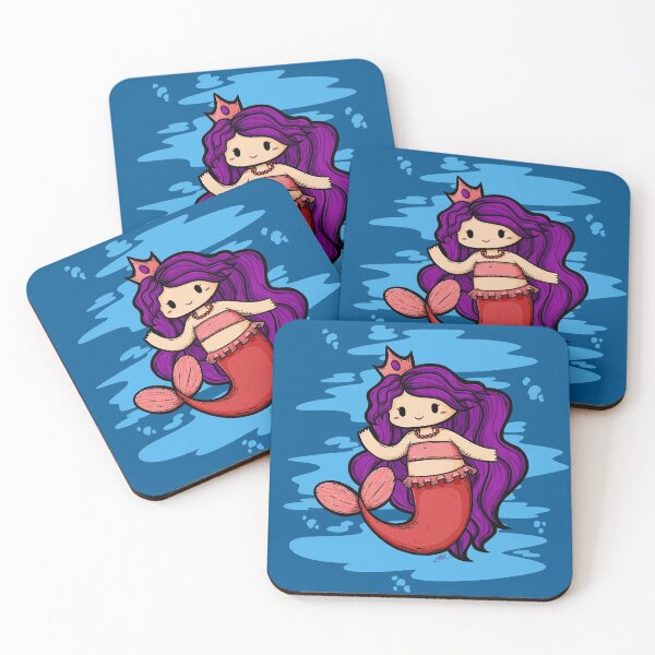 Item preview, Cute Mermaid Illustration designed and sold by ZaryaKiqo.