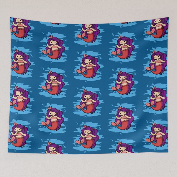 Item preview, Cute Mermaid Illustration designed and sold by ZaryaKiqo.