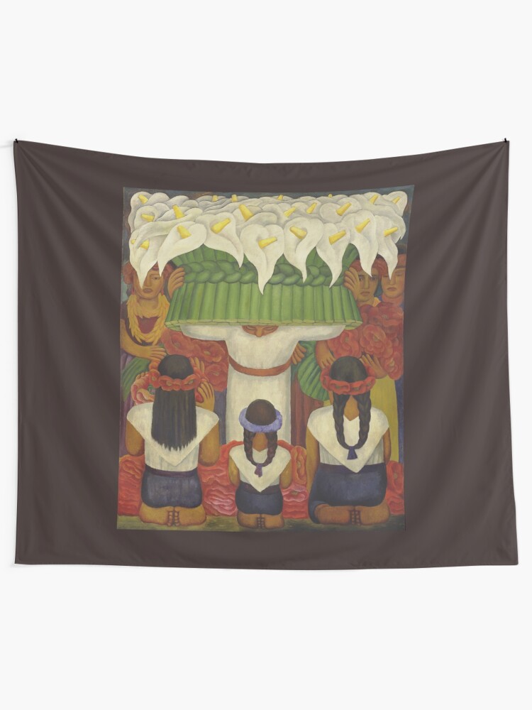 Flower Festival Feast Of Santa Anita Tapestry By Eficamus Redbubble