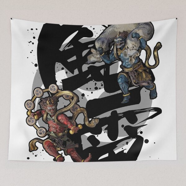 Item preview, Fujin Raijin Calligraphy kanji designed and sold by Takeda-art.