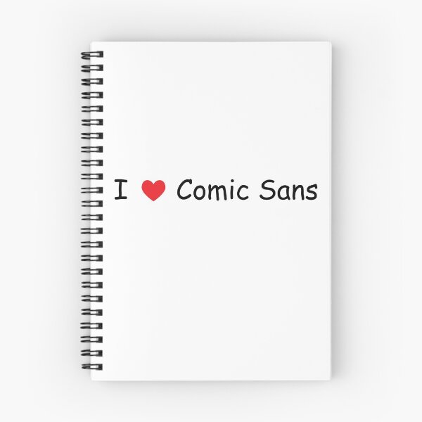 Item preview, I heart Comic Sans  designed and sold by lilywonng.