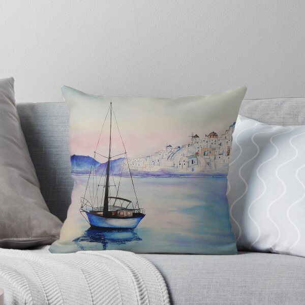 Item preview, Sailboat near Greek Island designed and sold by Luba-Ost.