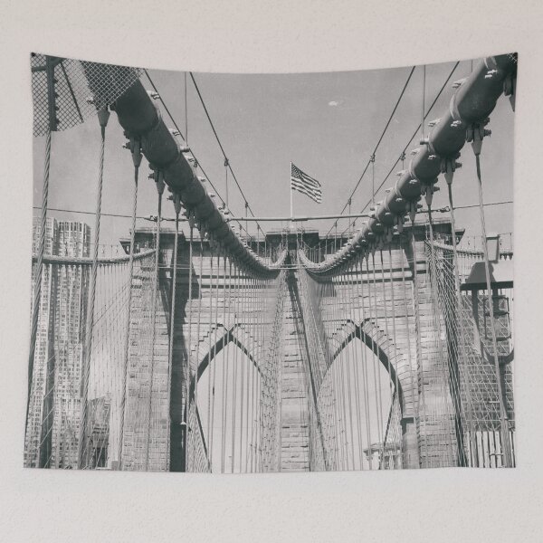 Item preview, Brooklyn bridge, architecture, vintage photography, new york city, NYC, Manhattan view designed and sold by Spallutos.