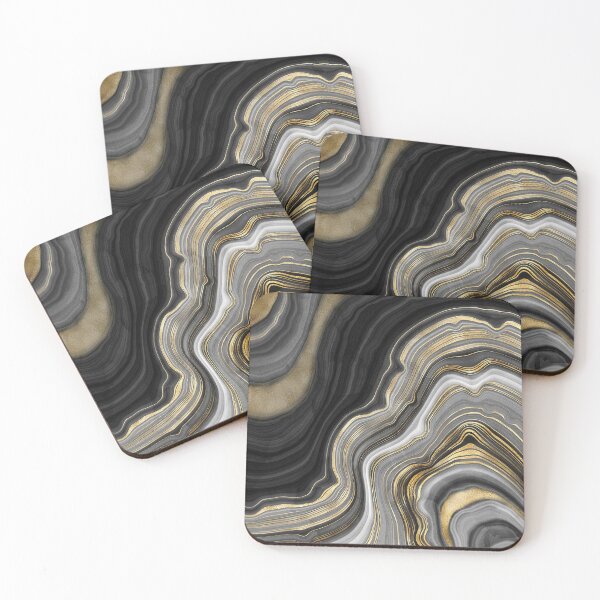 Artikelvorschau, Gold Veined Agate Stone entworfen und verkauft von stylebytara.