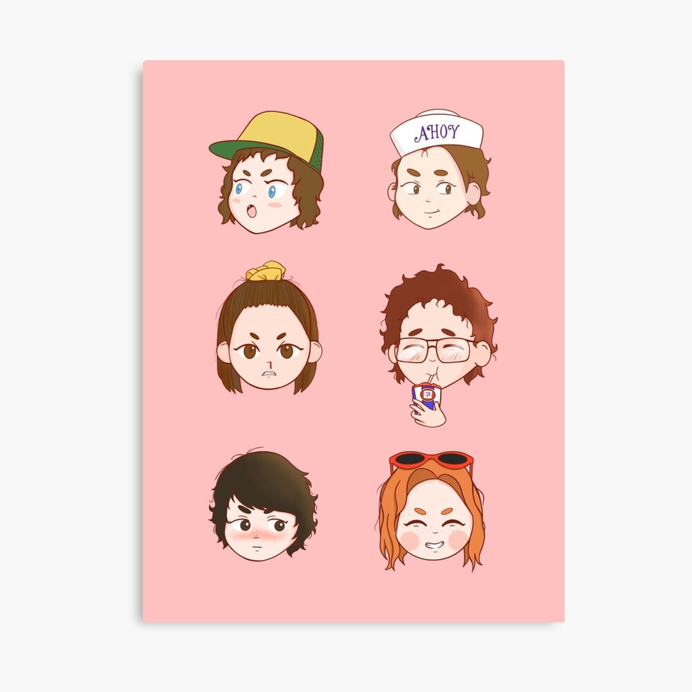 Stranger Things characters - Steve - Eleven - Max - Alexei - Dustin