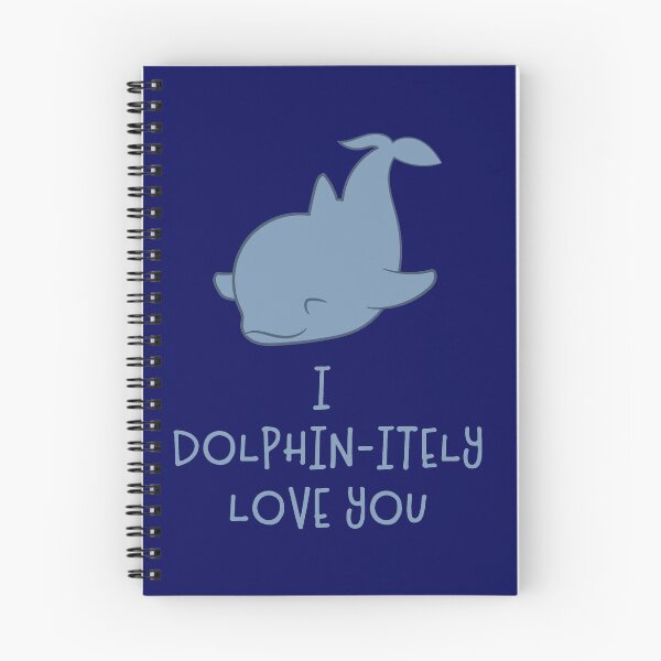 Item preview, I dolphin-itely love you - funny word game designed and sold by palaodesigns.