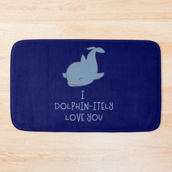 Item preview, I dolphin-itely love you - funny word game designed and sold by palaodesigns.