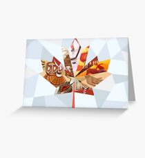 Kanadisches Mosaik Grußkarte