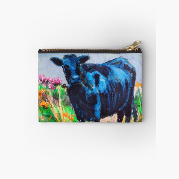 Item preview, Black Angus Steer - Cow on Dartmoor Painting designed and sold by MikeJory.