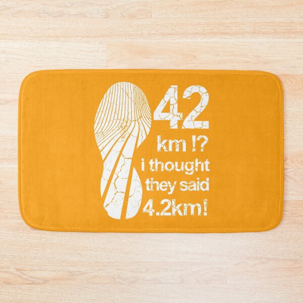 Item preview, 42 kilometre Marathon Footprint Running design designed and sold by GetItGiftIt.