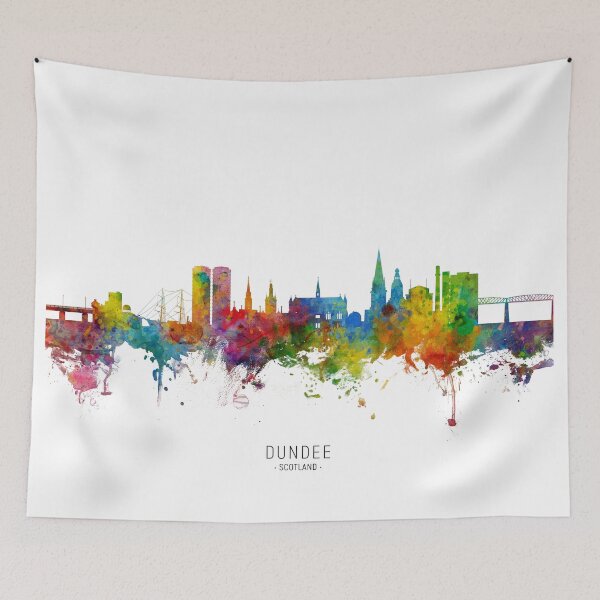 Item preview, Dundee Scotland Skyline designed and sold by ArtPrints.