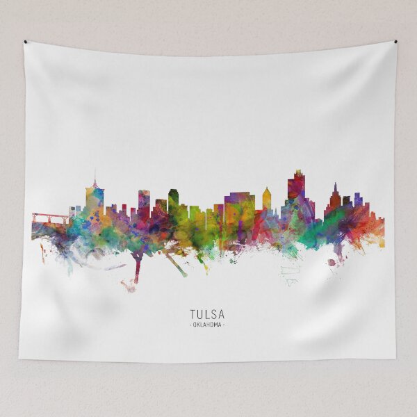 Item preview, Tulsa Oklahoma Skyline designed and sold by ArtPrints.