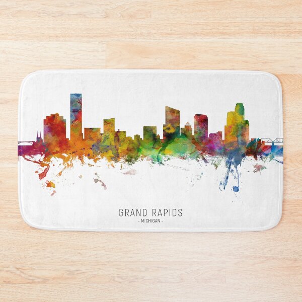 Item preview, Grand Rapids Michigan Skyline designed and sold by ArtPrints.