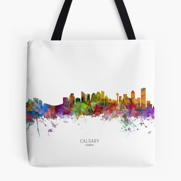 Aperçu de l'œuvre Calgary Canada Skyline créée et vendue par ArtPrints.
