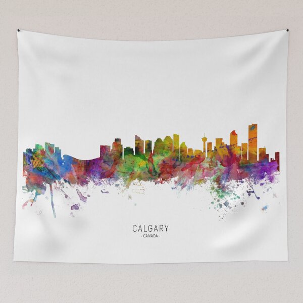 Item preview, Calgary Canada Skyline designed and sold by ArtPrints.