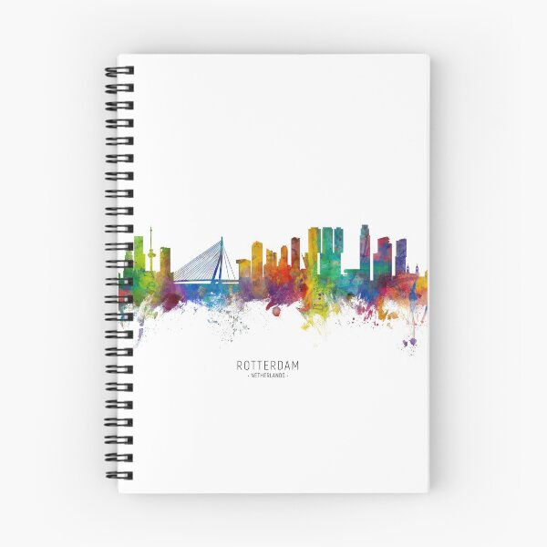 Artikelvorschau, Rotterdam The Netherlands Skyline entworfen und verkauft von ArtPrints.