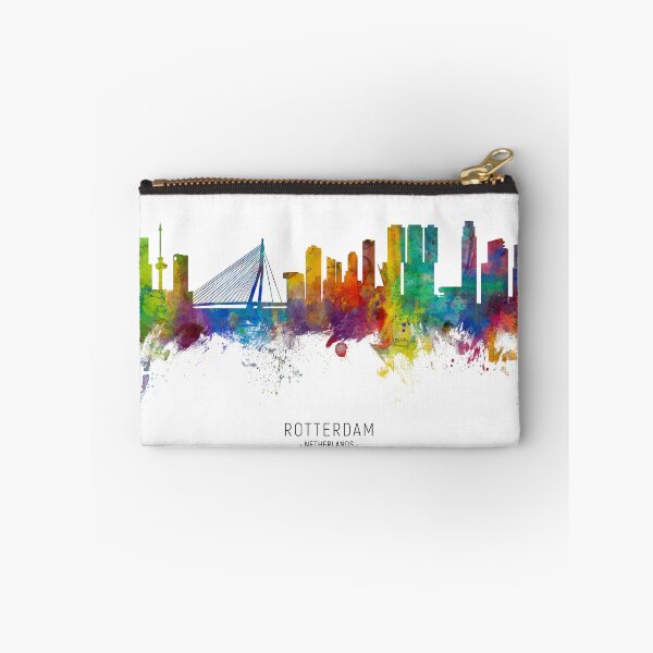 Item preview, Rotterdam The Netherlands Skyline designed and sold by ArtPrints.