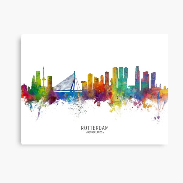 Item preview, Rotterdam The Netherlands Skyline designed and sold by MICHAEL TOMPSETT.