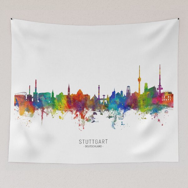 Item preview, Stuttgart Germany Skyline designed and sold by ArtPrints.