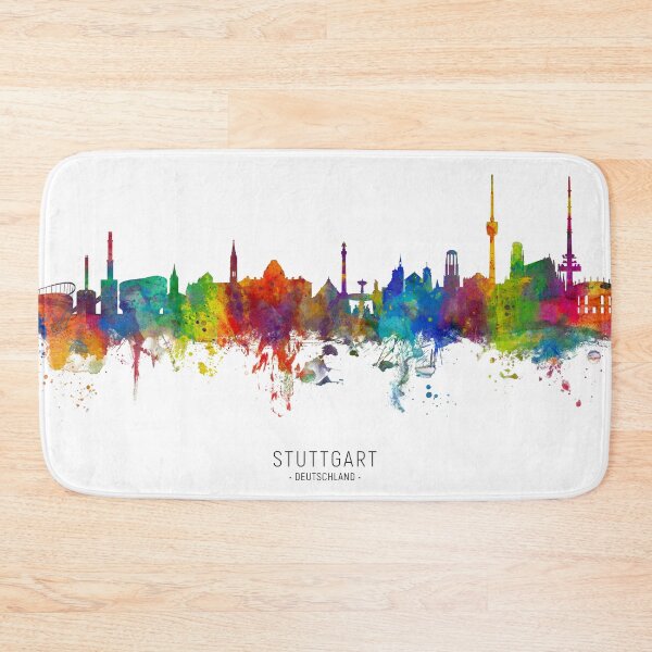 Item preview, Stuttgart Germany Skyline designed and sold by ArtPrints.