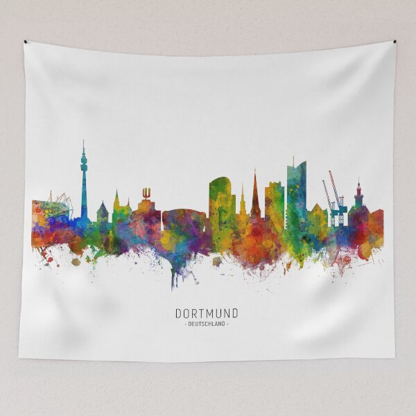 Item preview, Dortmund Germany Skyline designed and sold by ArtPrints.