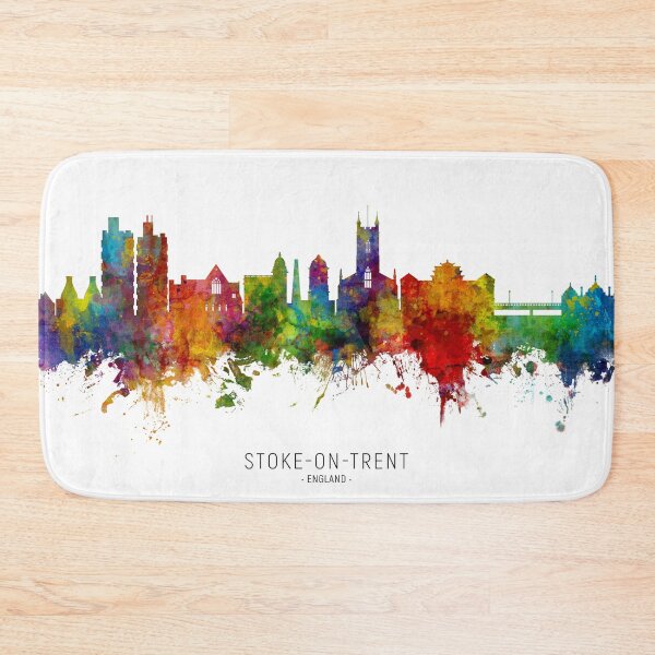 Item preview, Stoke-on-Trent England Skyline designed and sold by ArtPrints.