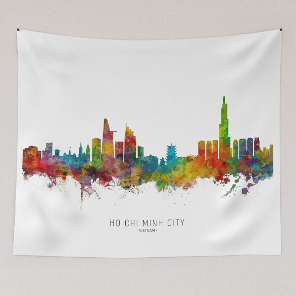 Item preview, Ho Chi Minh City Vietnam Skyline designed and sold by ArtPrints.