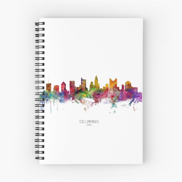 Aperçu de l'œuvre Columbus Ohio Skyline créée et vendue par ArtPrints.