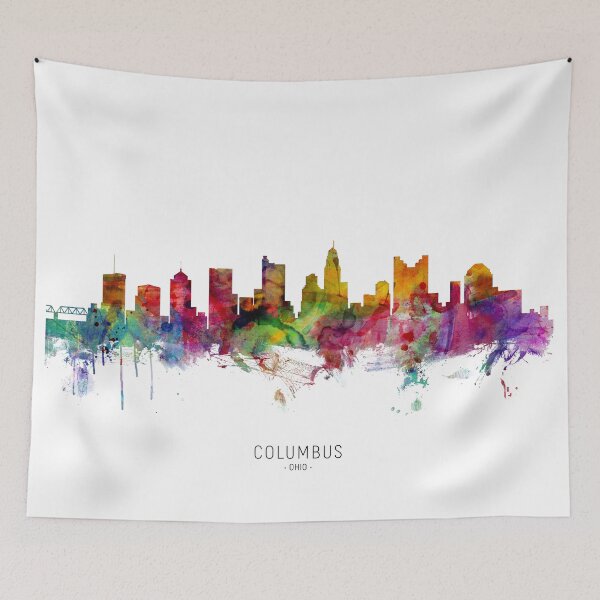 Item preview, Columbus Ohio Skyline designed and sold by ArtPrints.