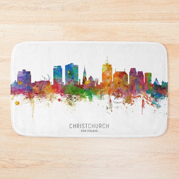 Artikelvorschau, Christchurch New Zealand Skyline entworfen und verkauft von ArtPrints.