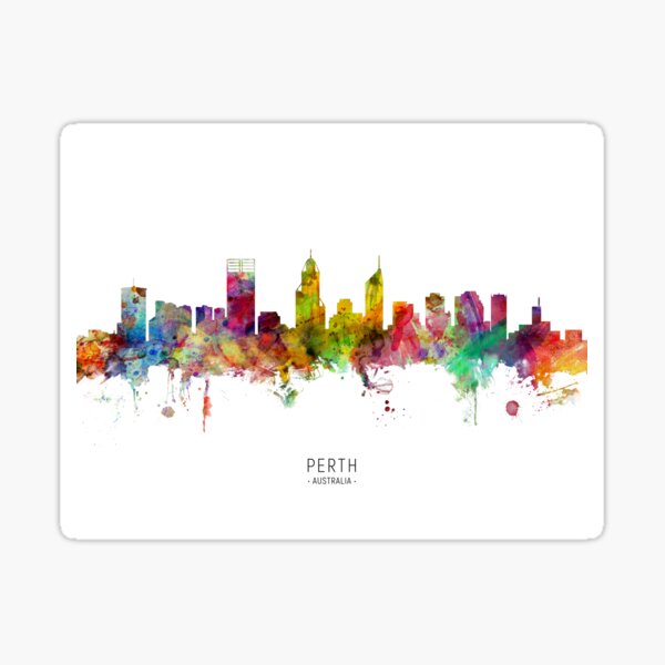 Item preview, Perth Australia Skyline designed and sold by ArtPrints.