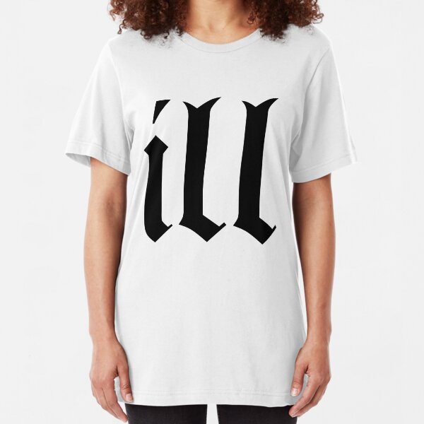 Ill Logo Black Slim Fit T-Shirt