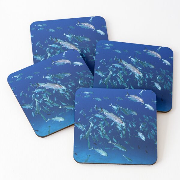 Item preview, Big-Eye Trevally Schooling designed and sold by KarenWillshaw.