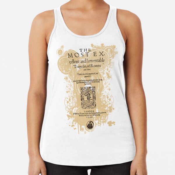 Shakespeare's Romeo & Juliet Front Piece Racerback Tank Top