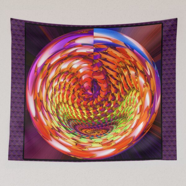 Aperçu de l'œuvre Framed glass spiral créée et vendue par Gaspar Avila.