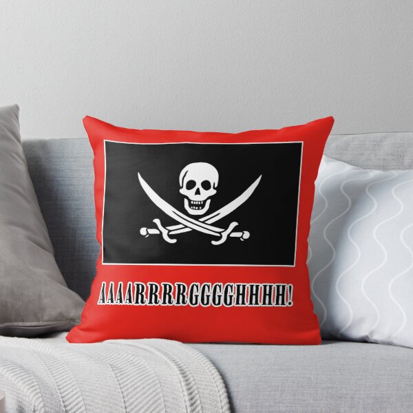 Item preview, Jolly Roger Pirate Flag with AAARRRGGGHHH designed and sold by Greenbaby.
