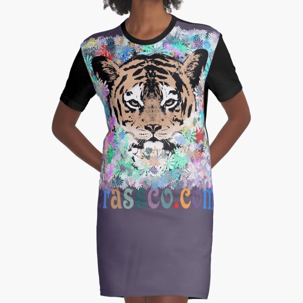 FLOWER TIGER T-Shirt Kleid